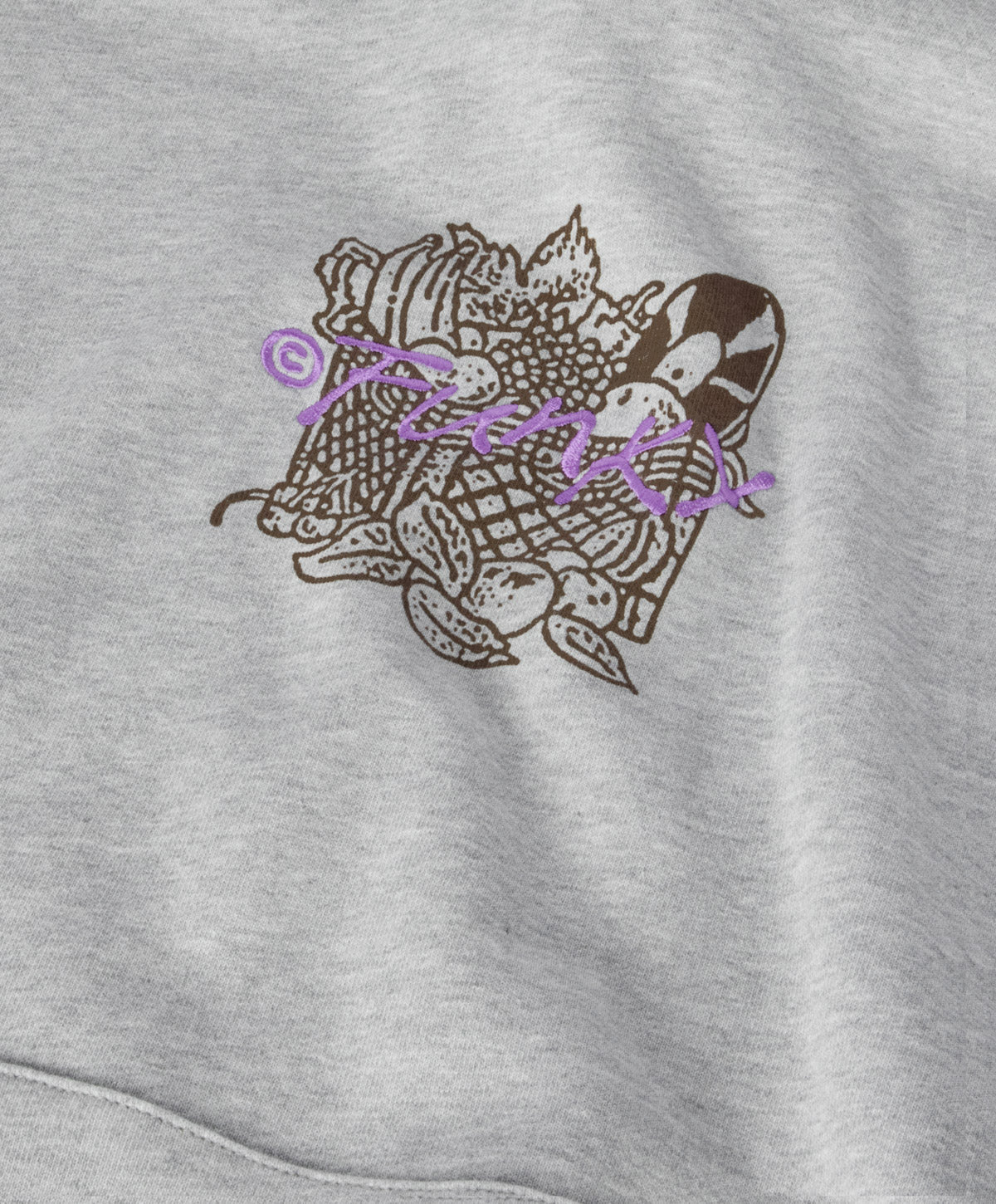 FUNKY - Alla Frutta Hoodie Heather Grey