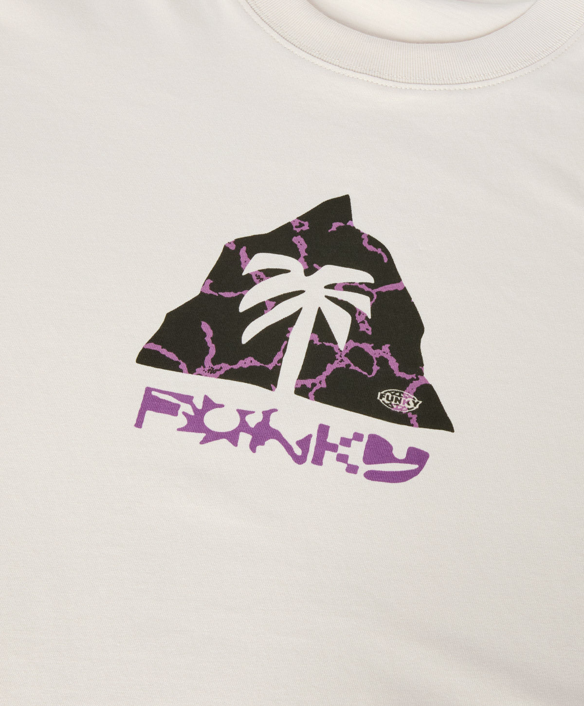 FUNKY - Palm Tee Off White
