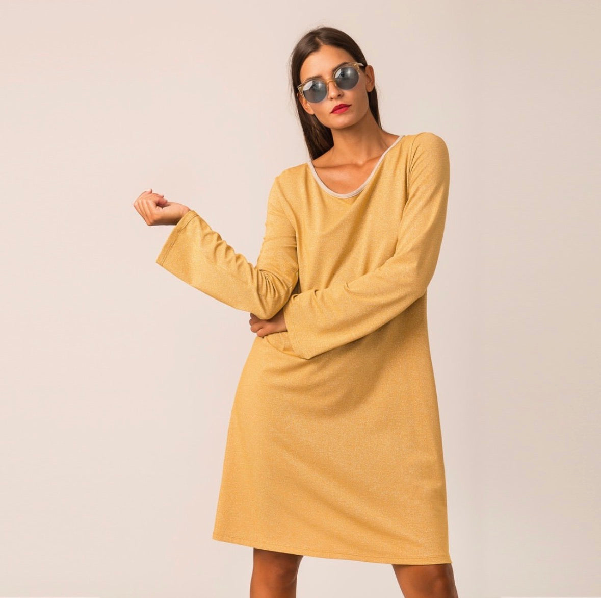 GIOTTA - Dress Gold "Mare"