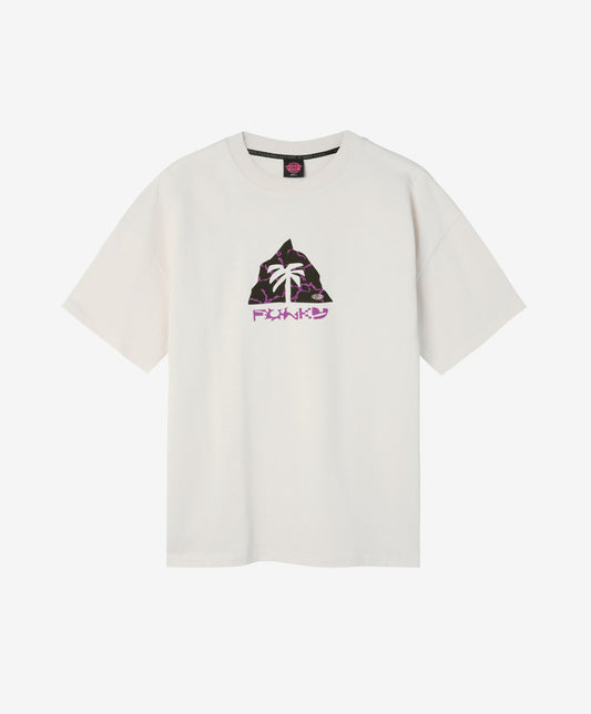 FUNKY - Palm Tee Off White