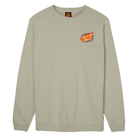 Santa Cruz - Oval Check Flame Crew