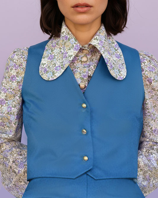 NENA LAB - Vest Madonna Blue