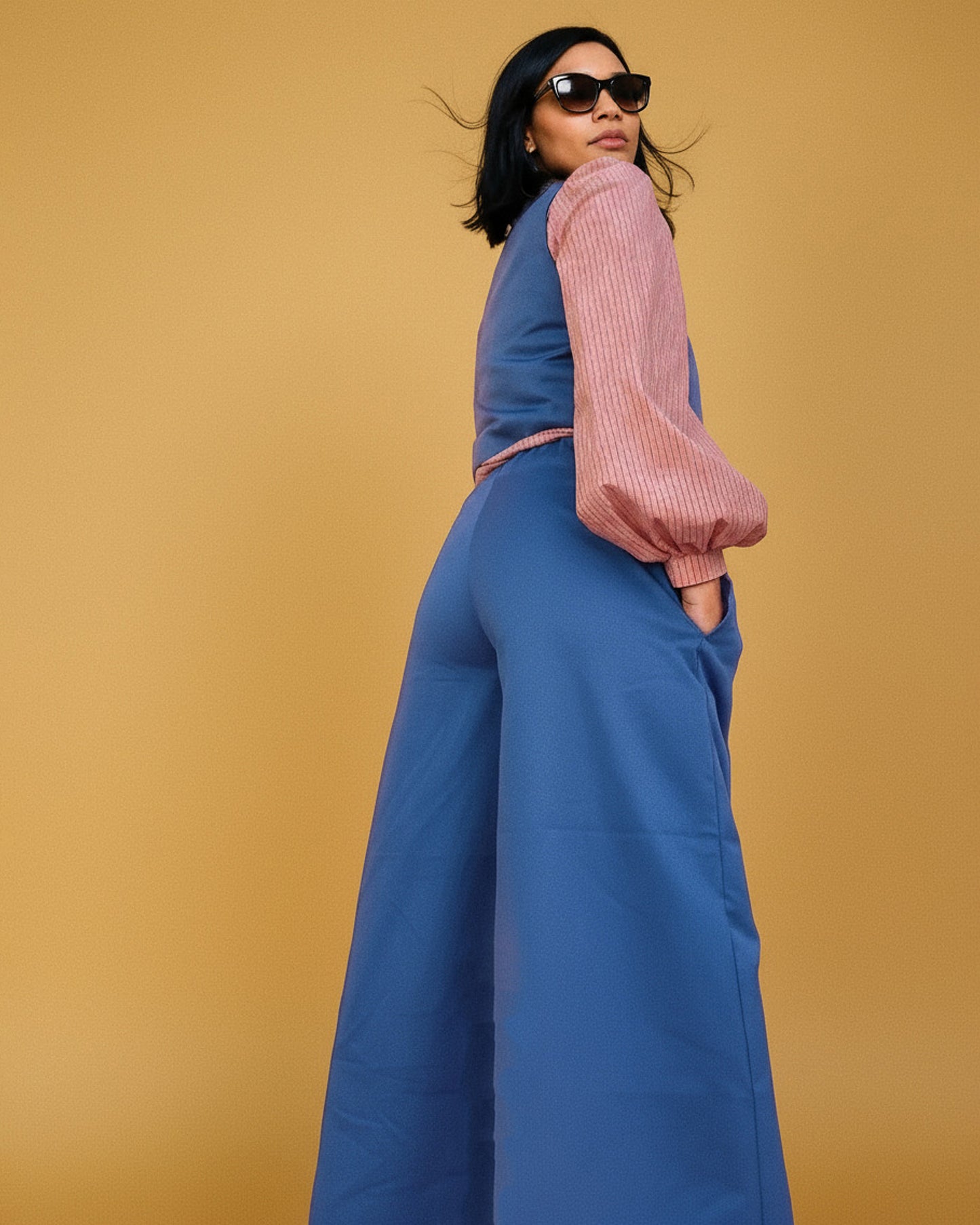 NENA LAB - Pants Madonna Blue