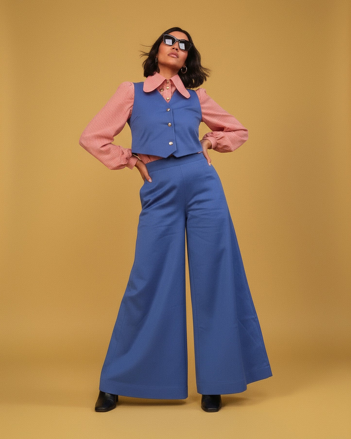 NENA LAB - Pants Madonna Blue