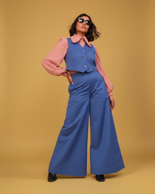 NENA LAB - Pants Madonna Blue